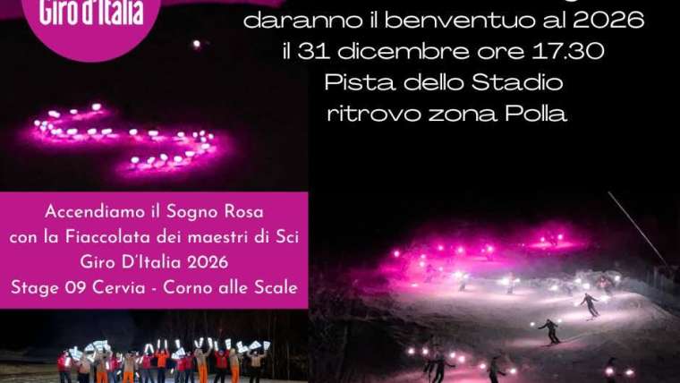 31 dicembre fiaccolata notturna  sugli sci